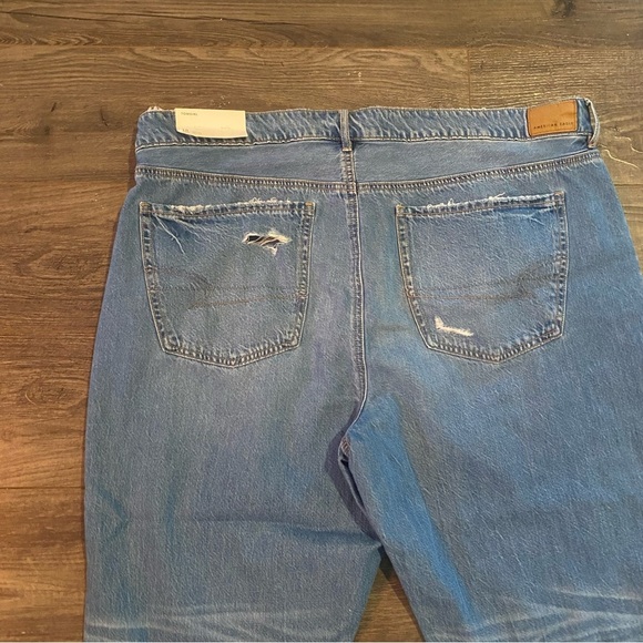 NWT American Eagle Tom Girl Jeans size 18 low rise ripped - Picture 4 of 14